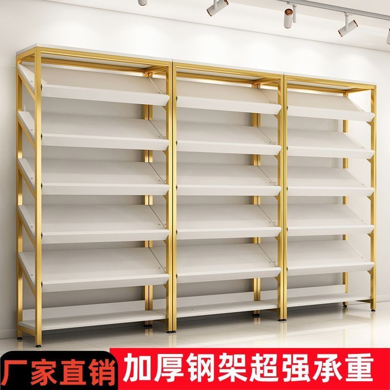 货架斜面展示架鞋柜店铺商场超市拖鞋多层陈列架铁艺鞋架子置物架|undefined