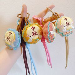 国风创意充棉荷包立体刺绣月饼挂件吉祥如意福袋配饰中秋节日礼品