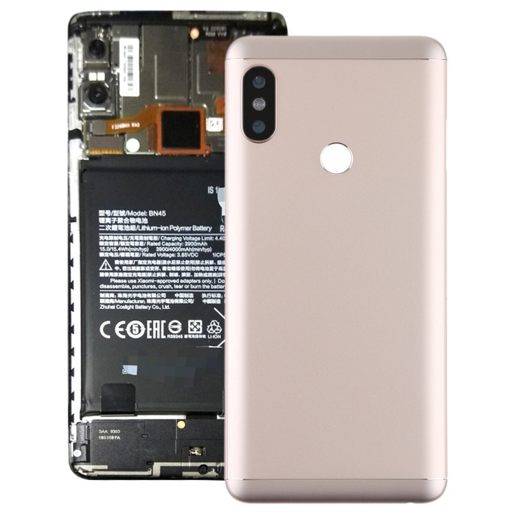 Para Xiaomi Redmi Note 5 cubierta trasera con círculo de fase & botón lateral