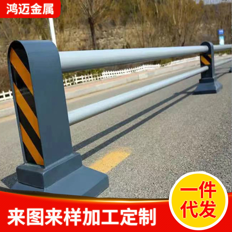 现货市政锌钢道路护栏交通隔离人行道机非护栏马路道路围栏护栏