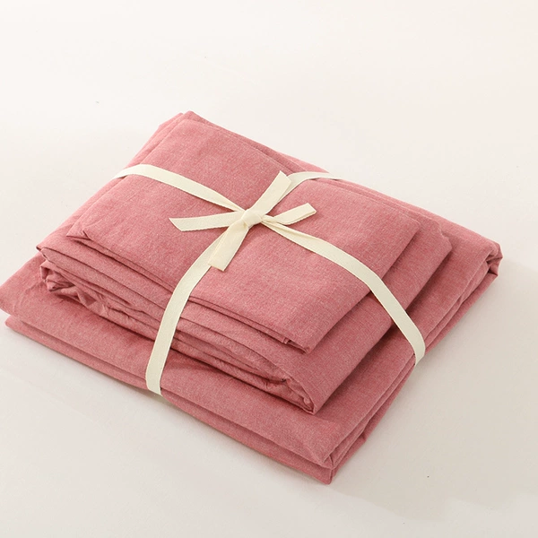 Classic pure cotton solid color washed cotton series-big red