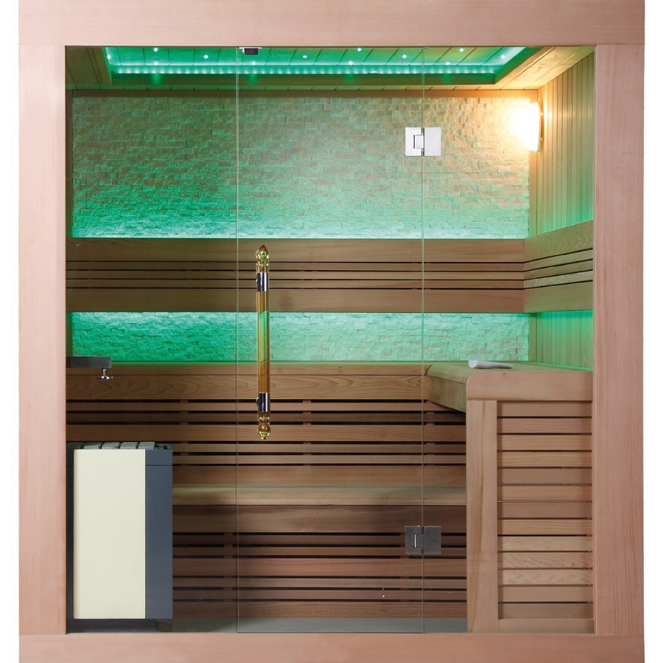 Sauna de vapor de piedra salón de belleza sauna de techo de techo canadiense sauna de madera sauna al aire libre