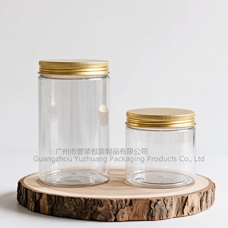 Envase de plástico de boca ancha de 500 ml de grado alimenticio Yuzhuang PET, frasco sellado de 250 g para mascarillas capilares, material de embalaje cosmético.