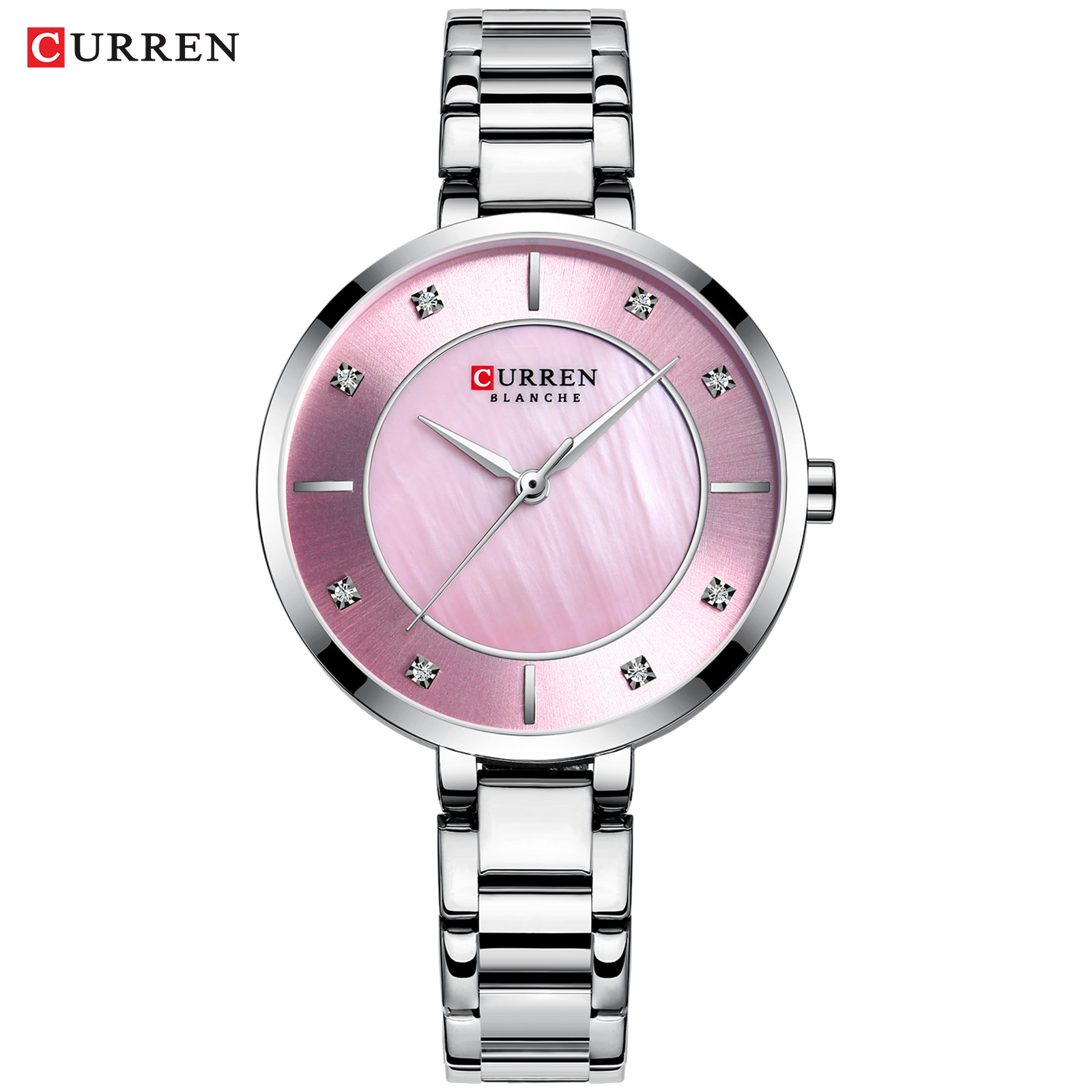 Curren/�����9051Ůʿ�ֱ�ʱ�г�����Ʒ��ʯӢ��С���̷�ˮ���