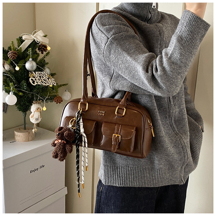 Fashionable and casual underarm bag for women, new autumn/Winter 2025, trendy and versatile, multi-pocket single-shoulder bag, high-end handbag undefined