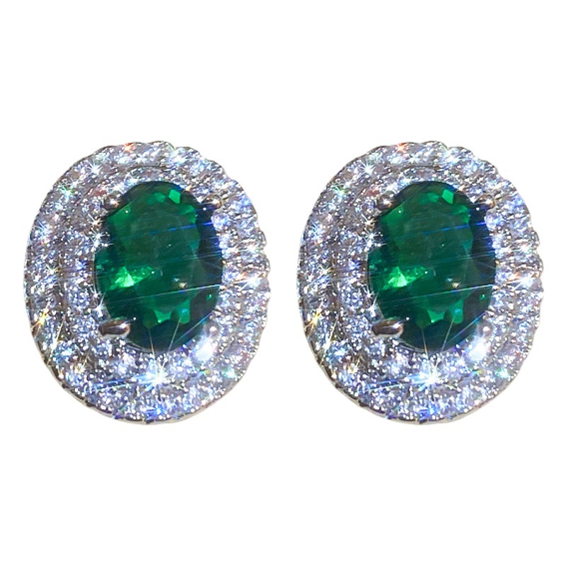 Pendientes retro del estilo de Hong Kong de moda pendientes de alto grado de lujo ligero simple para las mujeres