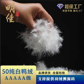 21标品牌厂家直销5A羽绒水洗50%鸭绒高蓬松无异味新国标定制羽绒