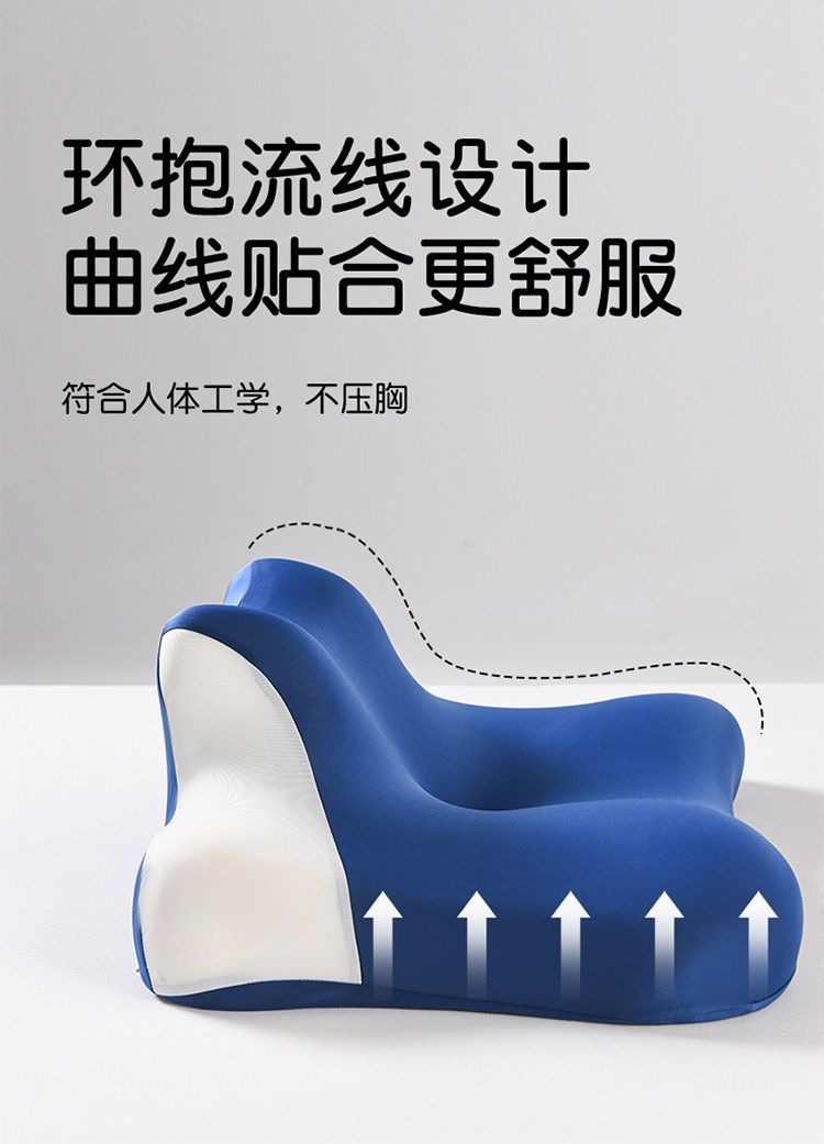 Cross-border multifunctional lying pillow for prone sleeping, reading, and using a phone, memory foam lying pillow