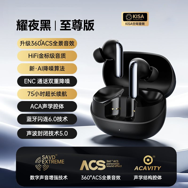 Jinyun I50 ヘッドフォン超長バッテリー寿命 Bluetooth ワイヤレス スポーツ ANC + ENC ノイズリダクション インイヤー Bluetooth ヘッドフォン|undefined