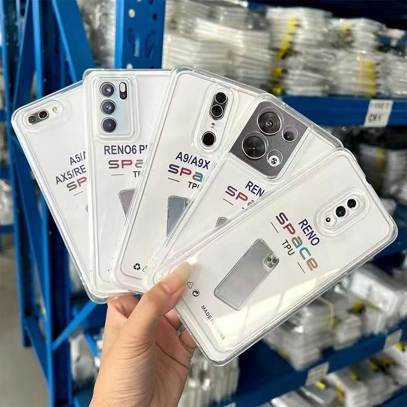 Aplicable OPPOReno10 Space Transparent Mobile Phone Funda A97 Simple R17 Todo incluido A58 Anti-caída K10 Material Funda suave