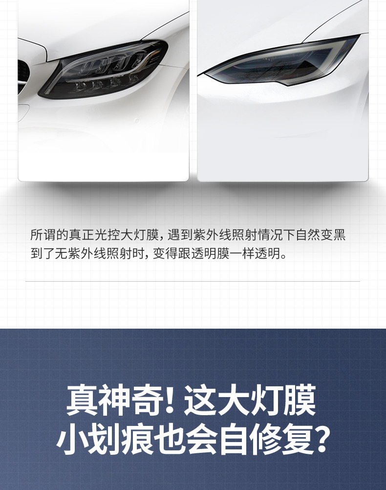 Suitable for Tesla blackened light film Model 3/Y/S/X headlight tail light fog lamp TPU color change film Black Samurai