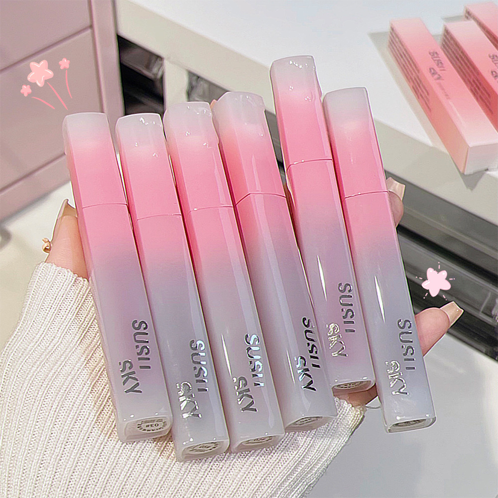 SUSU SKY Light Peach matte lip mud, lip glaze and velvet lift the complexion, smooth and not dry, making the skin look fairer. Affordable for cross-border students details Picture