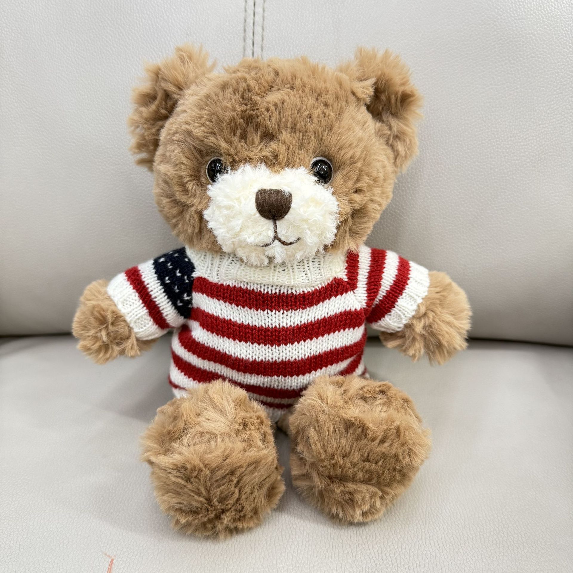 Máquina de muñecas agarrar 8 pulgadas ropa Teddy Bear juguetes de peluche impresión de muñecas LOGO regalos de eventos corporativos