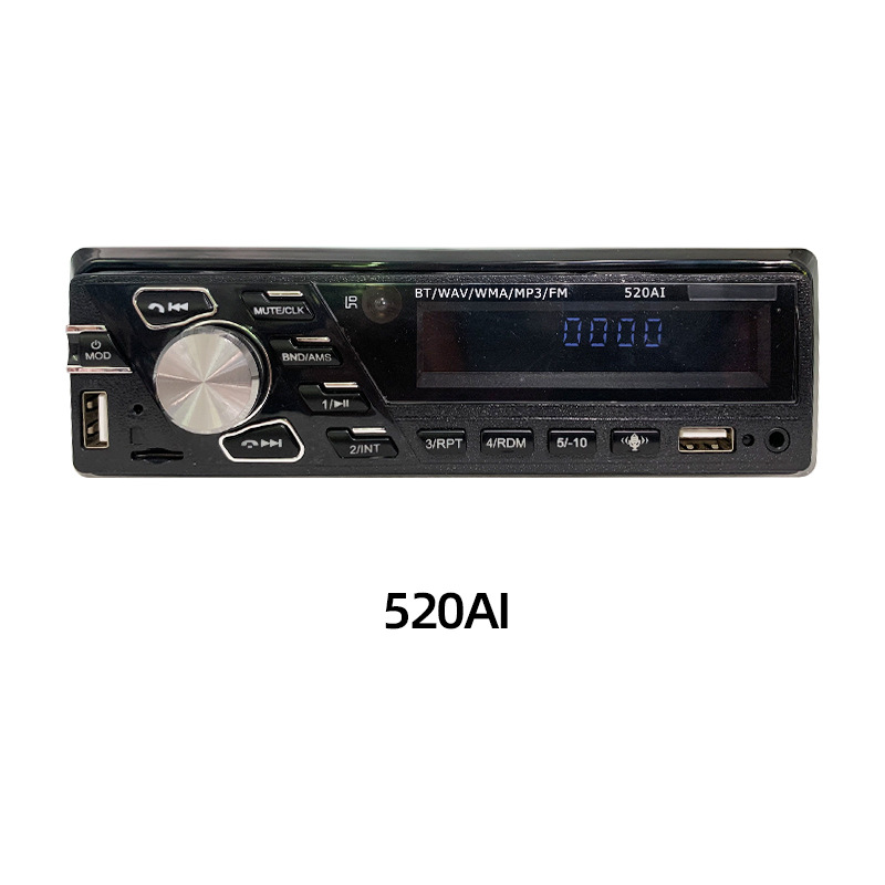 Reproductor de control de voz MP3 Bluetooth manos libres enchufable tarjeta TF doble radio de música sin pérdida U
