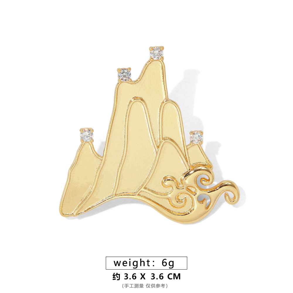 [고품질] 다이아몬드가 박힌 산