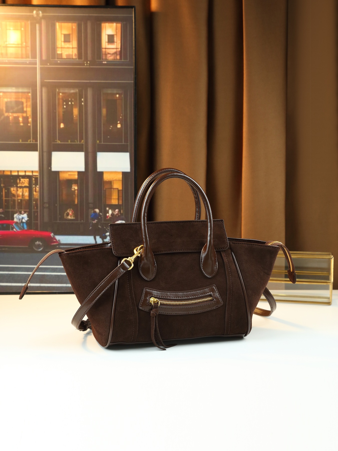 Women's Smiley Face Handbag Large Capacity Pu Leather Shoulder Bag_voghion.com