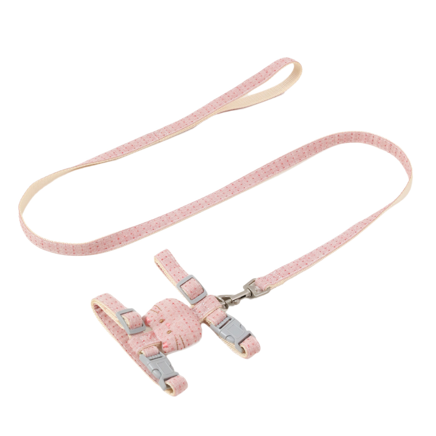 Fábrica al por mayor Hawo simple cáñamo llano punto cabeza de gato en forma de I correa de pecho hebilla cinturón de tracción suministros para mascotas