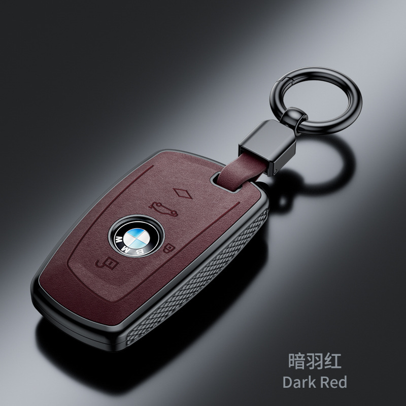 Suitable for Bmw X1/x2/x3/320li Key Cover 5 Series/3 Series/7 Series/525li Buckle Suede Business Case