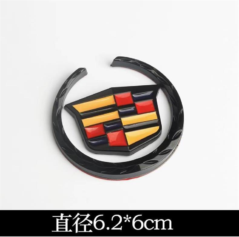 Suitable for Cadillac Metal Emblem Srx Side Emblem Ats Cts Xts Three-Dimensional Black Wheat Ear Emblem Decorative Car Emblem