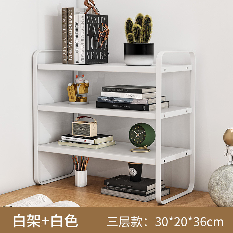 デスクトップ収納ラック多層本棚学生デスク収納ラックオフィスコンピュータデスク層状キャビネット収納アーティファクト|undefined