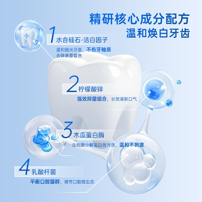 白云山牙膏美白修护牙釉质去口臭去烟渍去黄牙膏成人牙膏|undefined