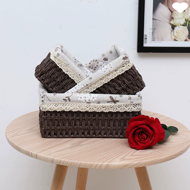 Г woven storage basket, table storage box, toy for home use, cloth