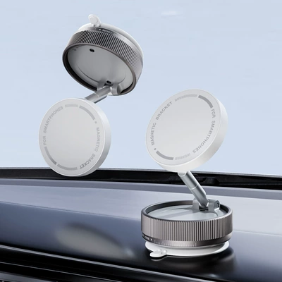 Car Navigation Vacuum Magnetic: Car phone holder - k10a-strong-magnetic-white