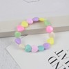 Children's cute bracelet, acrylic plastic beads from pearl, flowered