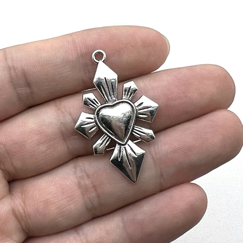 Zinc alloy Material 1 Piece Zinc Alloy Gold Plated Heart Shape Pendant