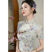 Ретро повседневный китайский стиль cheongsam новый китайский стиль улучшенный молодой девушки платье 2025 новый стиль