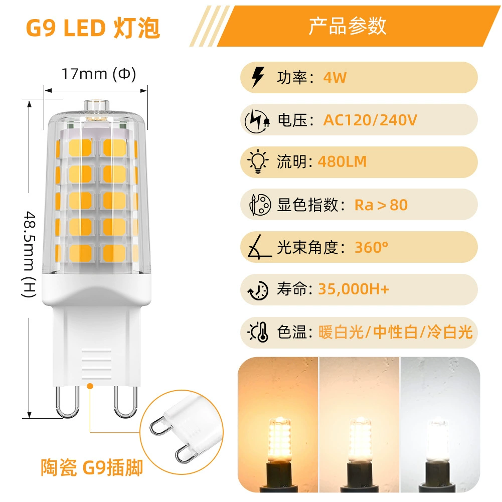 Светодиодные лампы, 4W, 120V, 230V