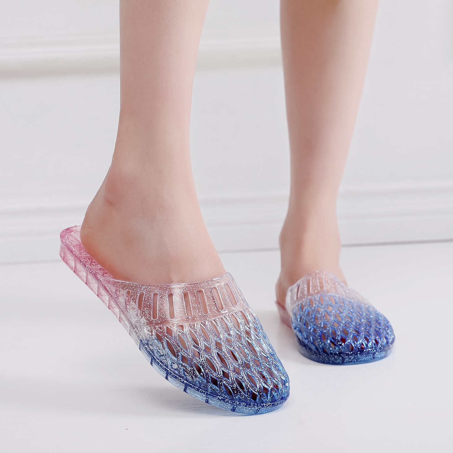 women's casual Crocs-style slippers