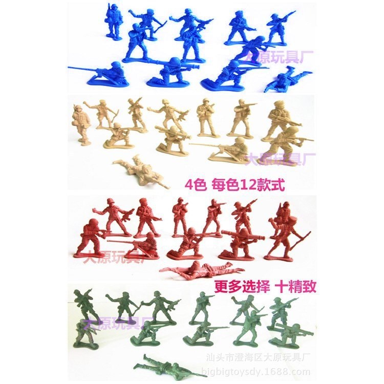 World War Ii 5cm Small Soldier Military Model Soldier Static Sand Table War Scene Model Base Factory Direct Supply