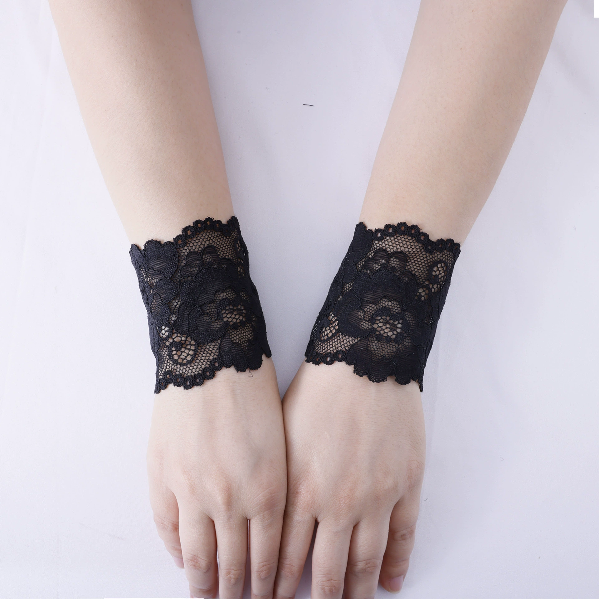 Кружевные манжеты в стиле Лолиты, защита от солнца, короткие эластичные подтяжки на запястье для женщин, закрывающие шрамы и татуировки