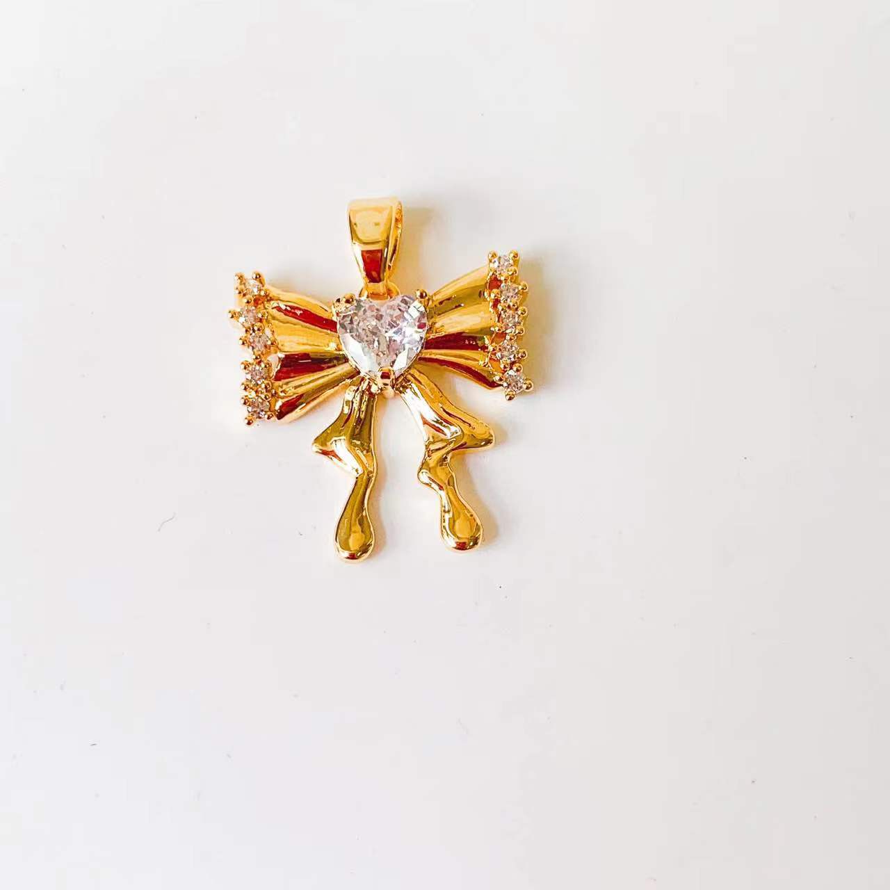 1 Piece Copper Artificial Pearls Cat's Eye Stone Zircon Geometric Charms Jewelry Accessories display picture 35