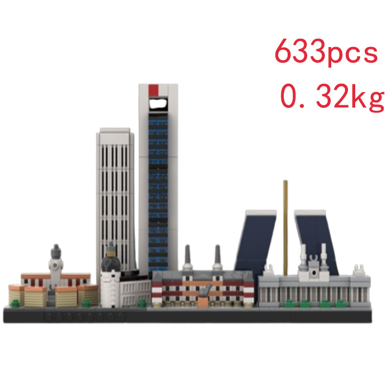 Building Block Cityscape Construction Set For Kids And Adults_voghion.com