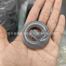 厂家批发仿和田玉掌上明珠吊坠男女情侣一对玉坠玉石项链情侣玉佩