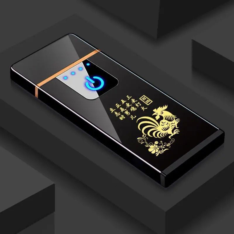 网红火机男士新款大功率充电黑科技翻盖打火机高品质防风点烟器小|undefined
