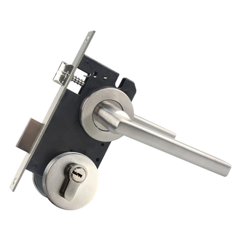 Cerradura de puerta de dormitorio interior 5072 mortaja puerta de madera split Lock luz cerradura de puerta de lujo simple manija de la puerta cerradura mecánica