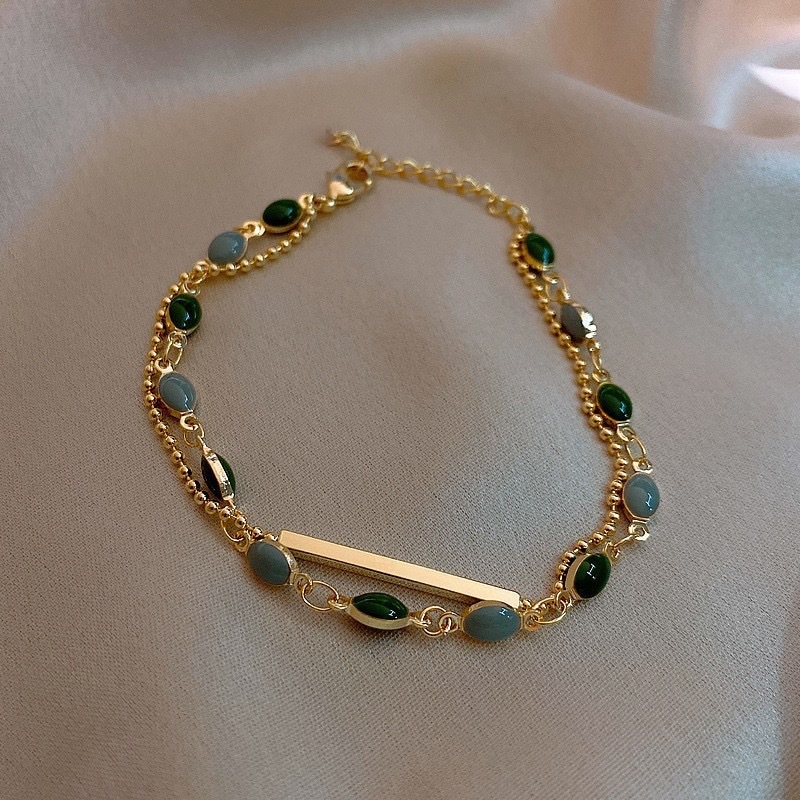 French retro gold-plated zircon bracelet for women ins niche light luxury bracelet independent packaging high-grade bracelet wholesale French retro gold-plated zircon bracelet for women ins niche light luxury bracelet independent packaging high-grade bracelet wholesale
