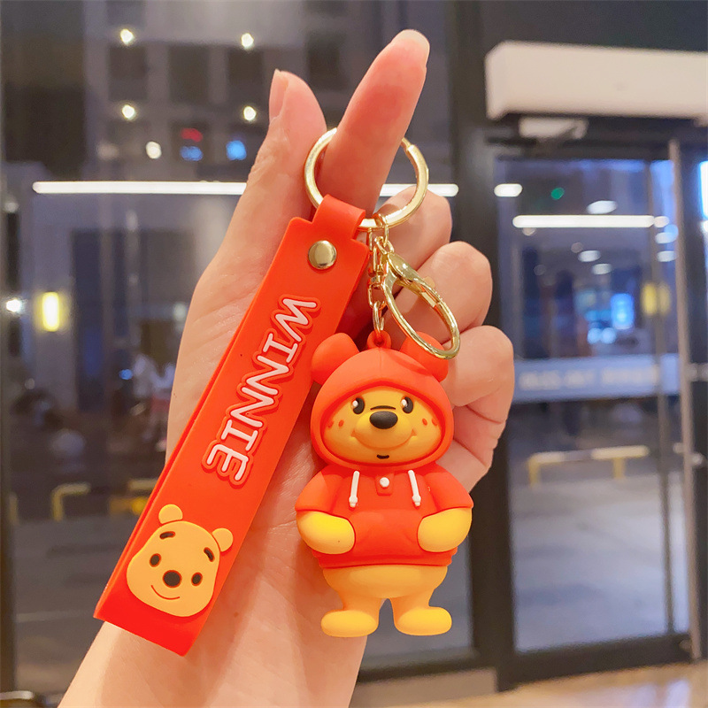 新型のかわいいアニメのガードルの動物のキーチェーンのシリコンの子供の包みの部品の小さい掛け物の贈り物のアクセサリの卸売り|undefined