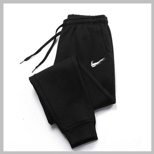 New Foreign Trade Amazon Men's Sweatpants Aliexpress Men's Autumn and Winter Fleece Warm Sports Casual Sports Pants