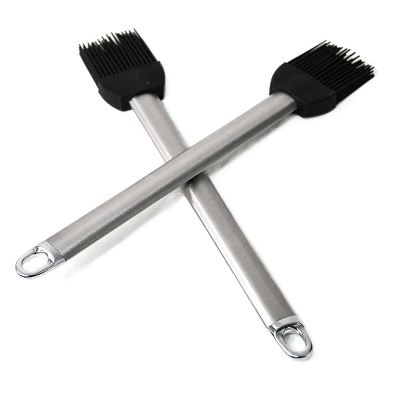 [Производитель на складе] Силиконовая кисть для барбекю ручка из нержавеющей стали масляная кисть высокого качества масляная кисть для выпечки