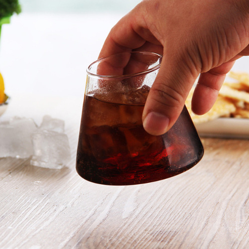 Japanese Fuji Mountain Glass Water Cup Transparent Ins Home Glass Cup Juice Cup Venice Wine Cup Breakfast Cup