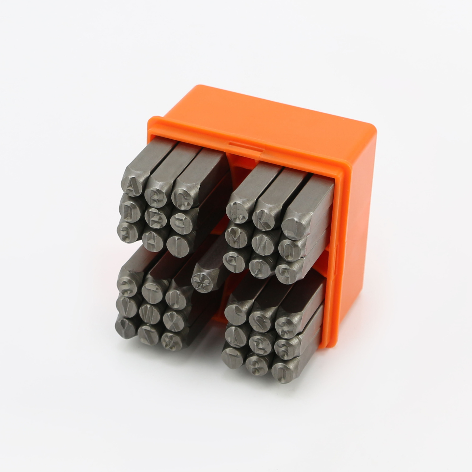 6mm 37 Unid mayúscula carta sello de acero cuero sello de acero carta de impresión Punch DIY cuero talla herramienta de joyería de plata