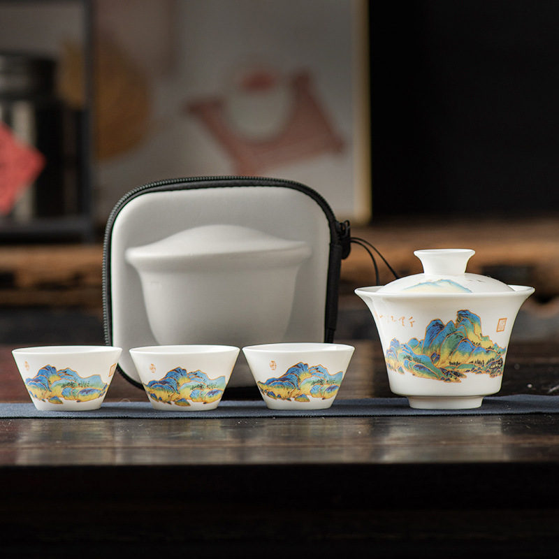 旅行茶器携帯用工夫茶器セット屋外ティーポット|undefined