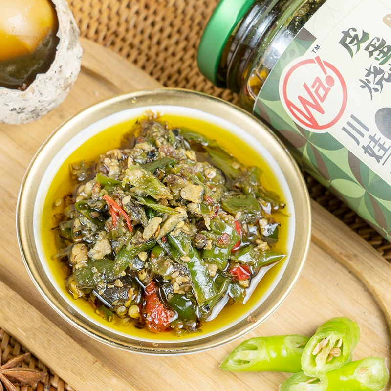Сычуань Wazi Консервированное яйцо и перечный соус Сочетание