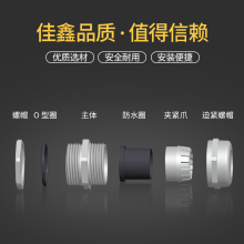 金屬格蘭頭電線電纜PG9防水接頭密封銅鍍鎳12M16不銹鋼防爆填料函