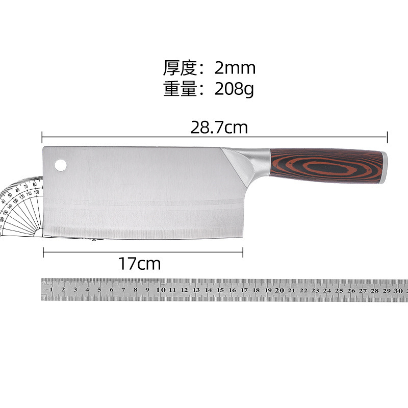 横紋鍛造包丁斬り包丁キッチン家庭用野菜切り肉斬り両刃鋭利ステンレス包丁|undefined