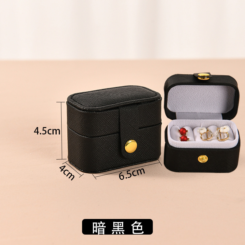 Mini caja de anillo, pendientes portátiles, caja de joyería, caja de almacenamiento de anillo coreano, caja de joyería portátil transfronteriza
